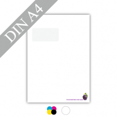Briefpapier | 80g Offsetpapier weiss | DIN A4 | 4/0-farbig